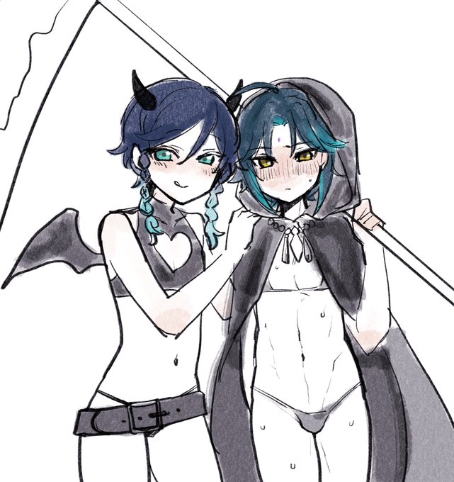 女装少年の群れ 