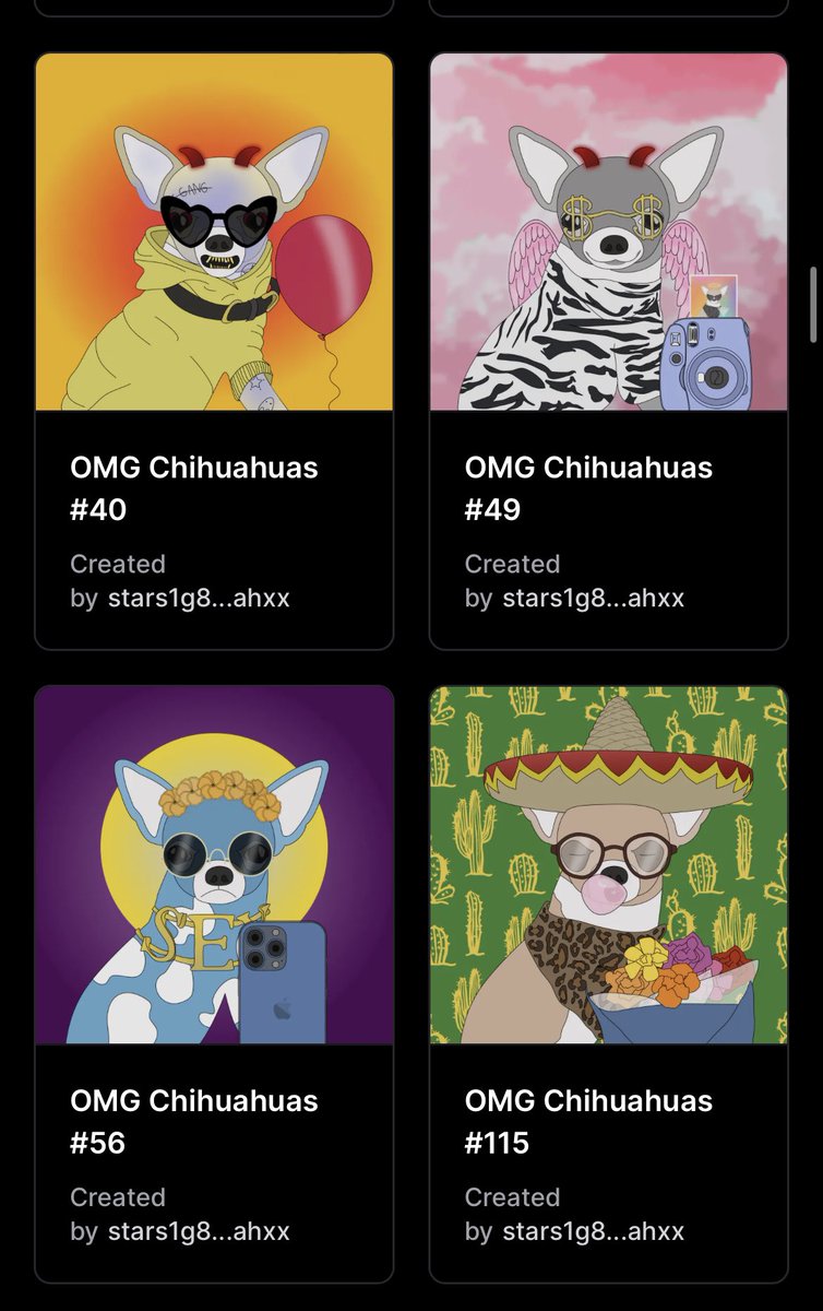 TheDefiJedi's tweet photo. The Defi Jedi force is strong with the @OMGChihuahuas, minted few I did. 

🦴WL Mint being live and Public starting tomorrow at 19:00UTC 
🦴Minting on @StargazeZone Launchpad: https://t.co/x1BRjBwfcD

🏆 Win 1 of 2
1️⃣Be following @OMGChihuahuas 
2️⃣Rt Tag Frens

2 Winners 24Hrs https://t.co/hxv2s2IPfi