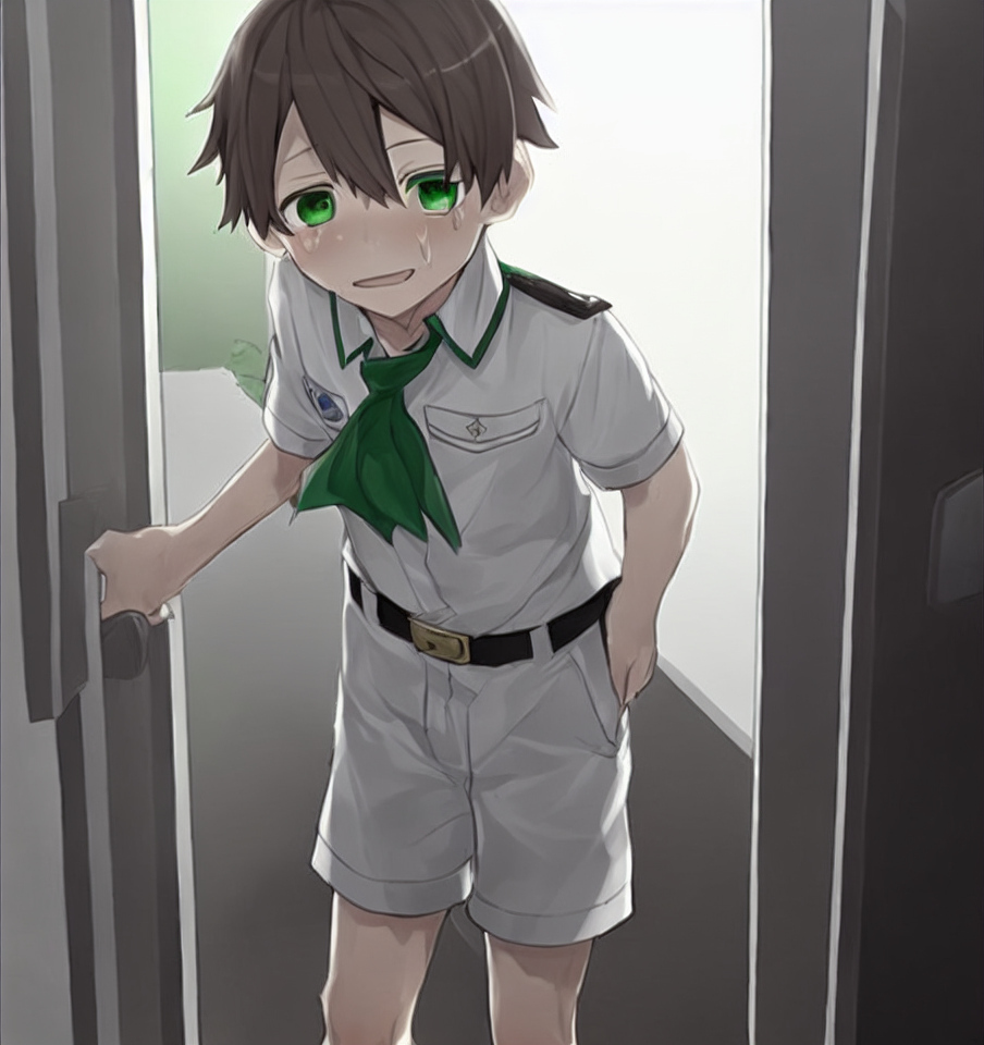BedMaker12s's tweet photo. [R-18] AIショタ小スカ_ボーイスカウト風 #ショタ #ai #trinart #おもらし #小スカ #おしっこ https://t.co/0SjR02D77c https://t.co/gOPjq3BWMY