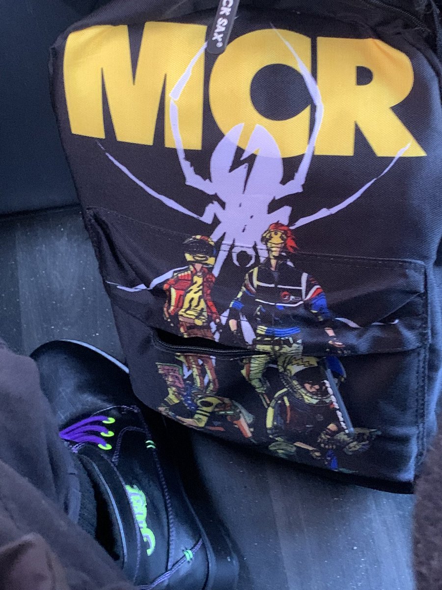 _bugbite_'s tweet image. the ghosts and the mcr danger days bag go to asda