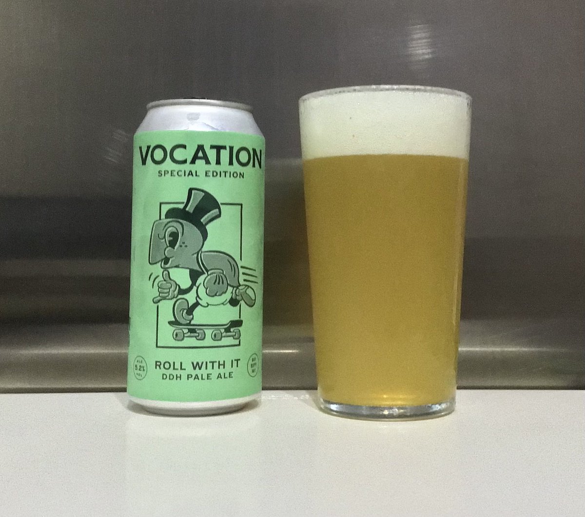 Dry, Citrusy &amp; Subtle best describes <a href="/vocationbrewery/">Vocation Brewery</a> Roll With It which is a DDH APA brewed in #Yorkshire. 🎩🐢🍻📸 #MvA <a href="/badhopper/">Jason Hopper</a> <a href="/beerhunter74/">𝕭𝖊𝖊𝖗𝕳𝖚𝖓𝖙𝖎𝖓𝖌𝕾𝖙𝖔𝖗𝖒𝖙𝖗𝖔𝖔𝖕𝖊𝖗🍻</a> <a href="/lindabeer24/">linda beer</a> <a href="/mtravis63/">Mike Travis</a> <a href="/JohanBBT/">Johan</a> @Mc_Chouffe_1 <a href="/ASFreed/">Freedman</a> <a href="/keefmullin/">keef mullin 💙</a> <a href="/Kubrickx/">⚾️ Zenus🏒</a> <a href="/j_k357/">keith ⭐️⭐️💙</a> <a href="/deltrems/">deltrems</a> <a href="/RJellyman/">Jellyman</a> <a href="/even_star/">the beer in review</a> <a href="/15jjc/">Jason Cunningham</a> <a href="/D_V_T_/">Bob Creech</a>