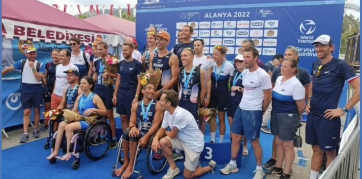 Un grand bravo à Thibaut RIGAUDEAU et Héloise COURVOISIER qui remportent respectivement l’or et le bronze lors de cette coupe du monde de paratriathlon à Alanya (TUR) 👏🏼