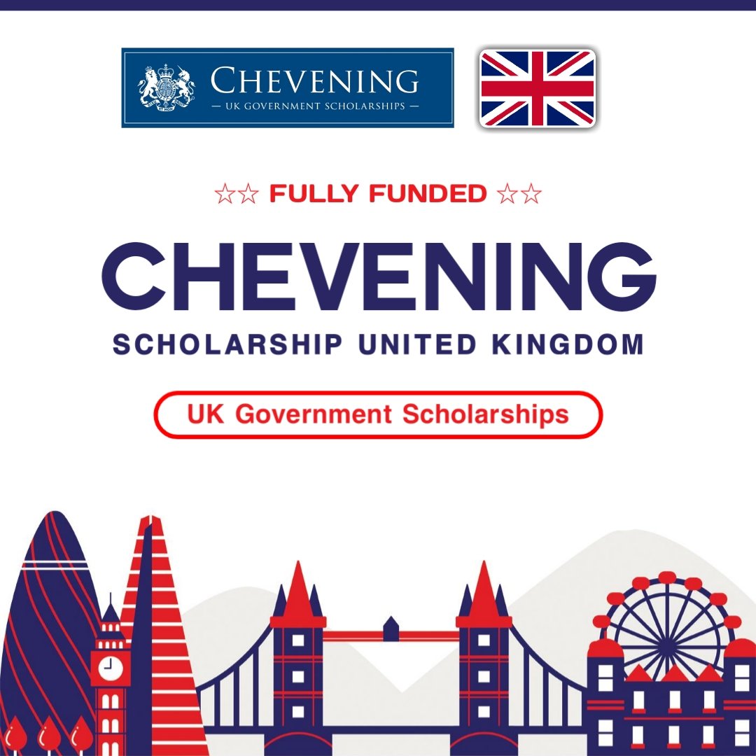 Opedia3's tweet photo. Chevening Scholarship 2023 in the UK 🇬🇧

Details: https://t.co/A6giPfcmjC

Study in UK Top Universities.

Benefits:
📌Full Tuition Fee
📌Monthly Stipend
📌Airfare Tickets
📌Accommodation
📌Health Insurance
📌Visa and more...

Deadline: 2nd November 2022. https://t.co/Jk0BQ26OKf