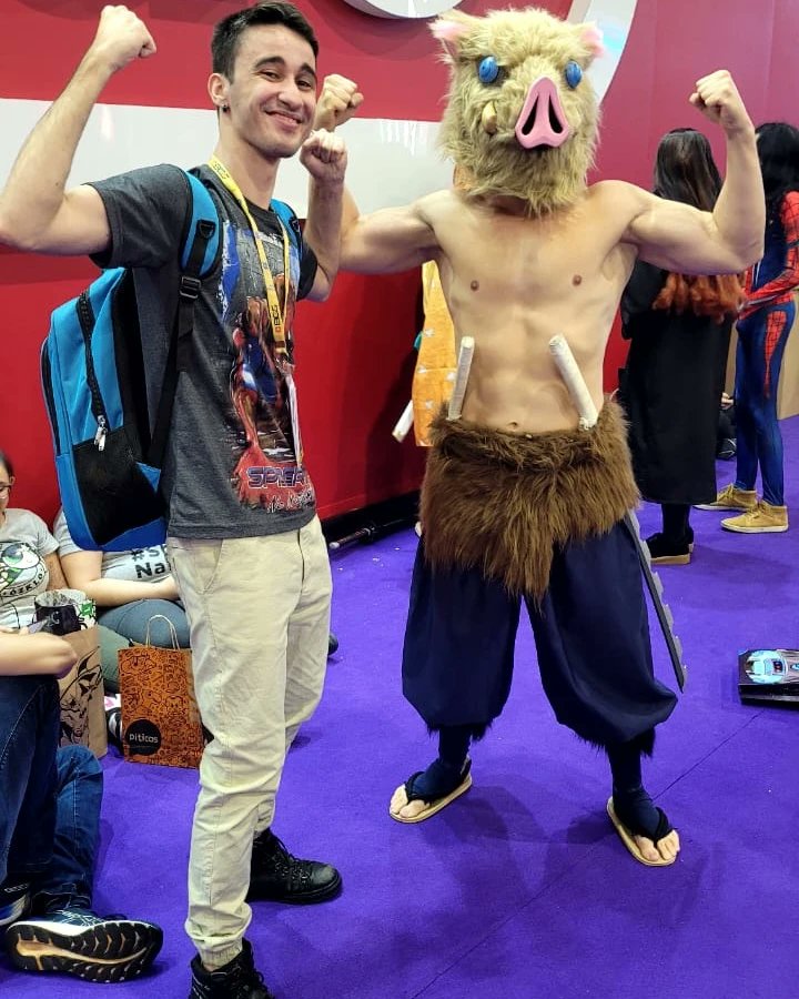 PNG_Parker's tweet photo. Essa foto foi muito foda e falo com tranquilidade. #BGS #BGS2022 #Inosuke #Hashibira https://t.co/y5MvB5K3SH
