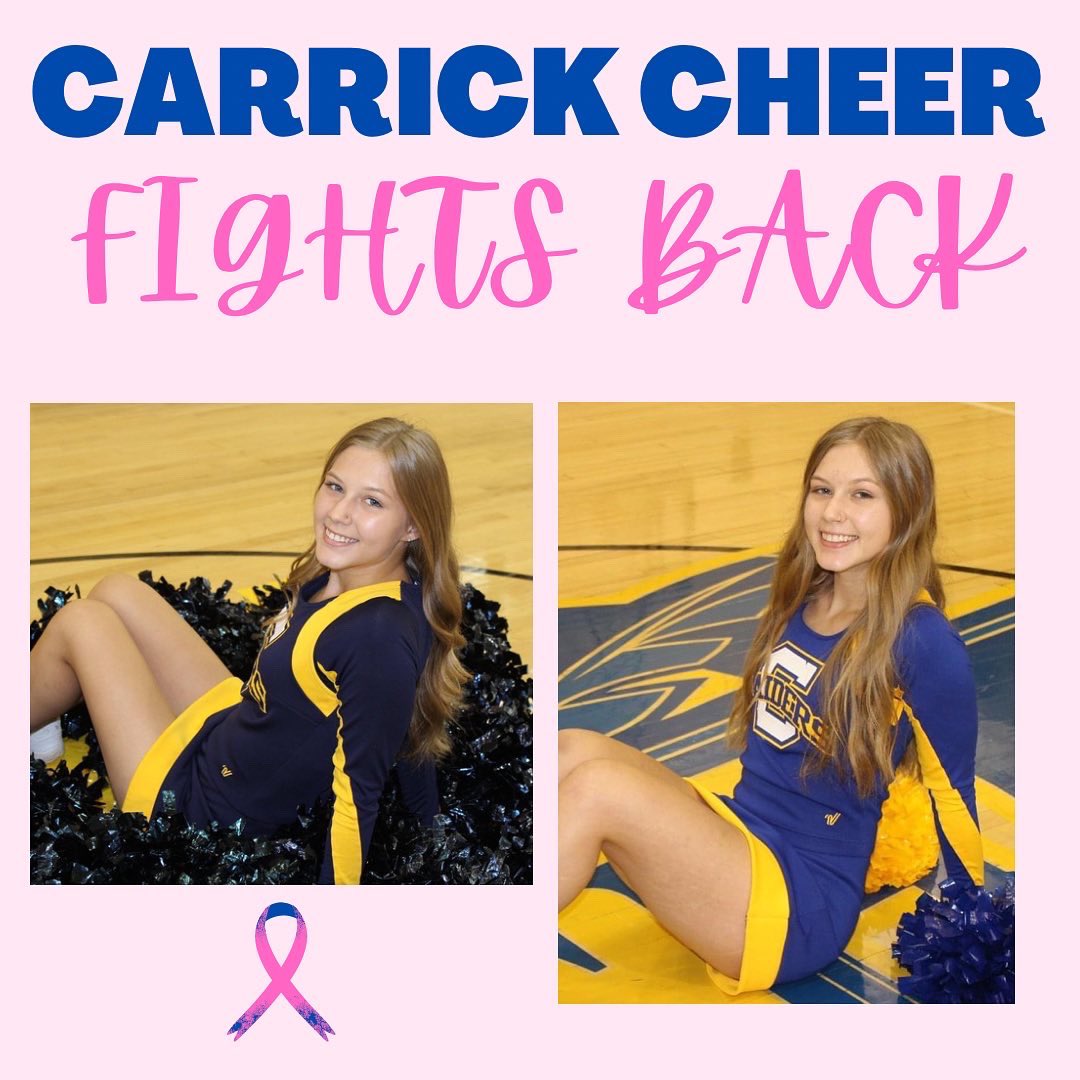 CarrickCheer's tweet photo. Carrick Cheer #FightsBack 💕 

#RaiderPride 💛💙 https://t.co/rNKzLgfu3q