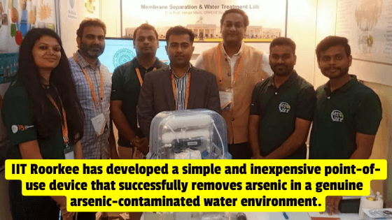 IIT Roorkee showcased its technology to produce arsenic-free drinking water at ‘IInvenTiv,’ the first-ever research fair