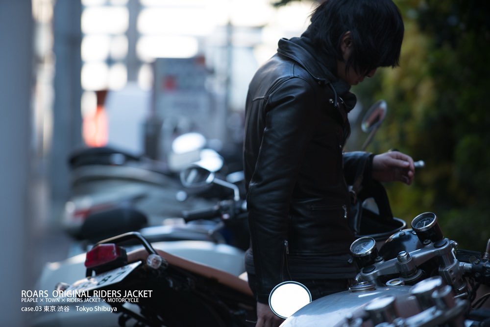 超安い品質 ロアーズオリジナル PADDED RIDERS JACKET レッド M