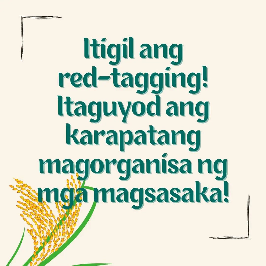 Ano nga ba ang bitbit na mga panawagan ng mga magsasaka at mamamayan ng Cagayan Valley ngayong October Peasant Month?
#OctoberPeasantMonth