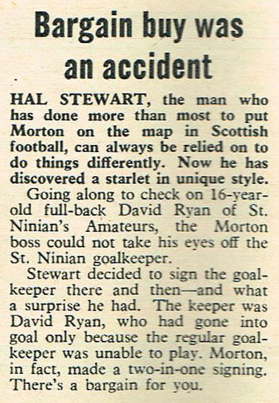 ScotsFootyCards's tweet photo. Bargain buy was an accident #HalStewart #Morton #Goal 1969-07-05 https://t.co/WTK6FGa8jU