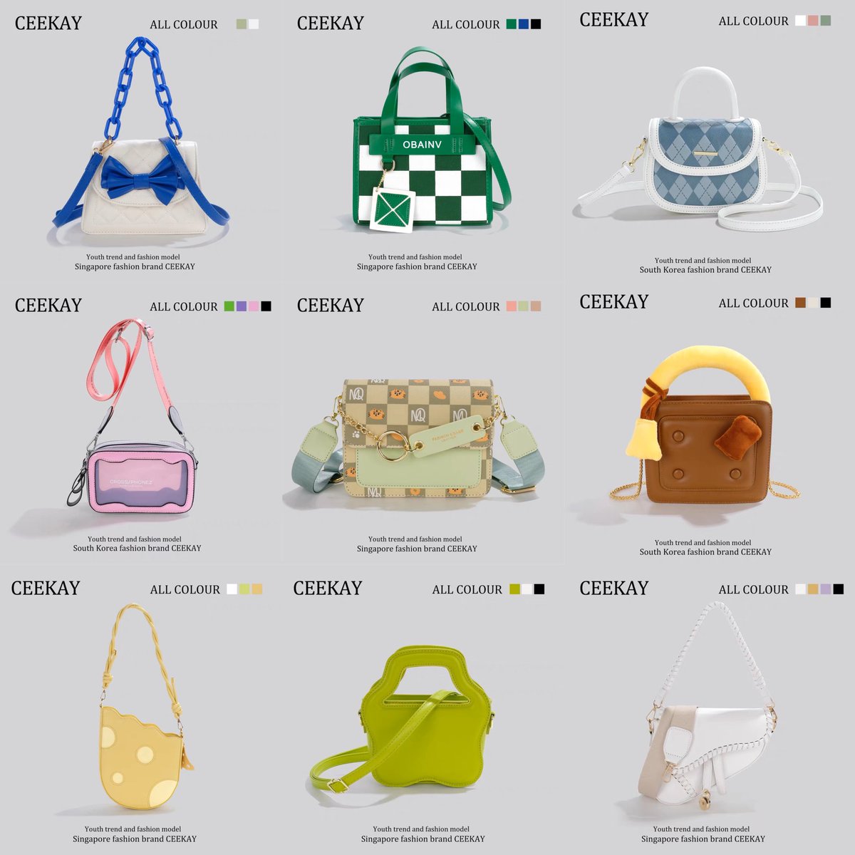 ShopmyT's tweet photo. รวมสายหวาน colorful 🌈 

แบรนด์ ceekay ✨
ใบละ 500฿ ค่าส่ง40฿ มีมัดจำ 50%
(น้องมีหลายสี ดูสีเพิ่มเติมได้ที่มุมขวาของกระเป๋านะคะ✨)
-ทักมาสอบถามเพิ่มเติมได้เลย-
#กระเป๋า #shopmyt #ceekay https://t.co/MAWyVhZZ8W
