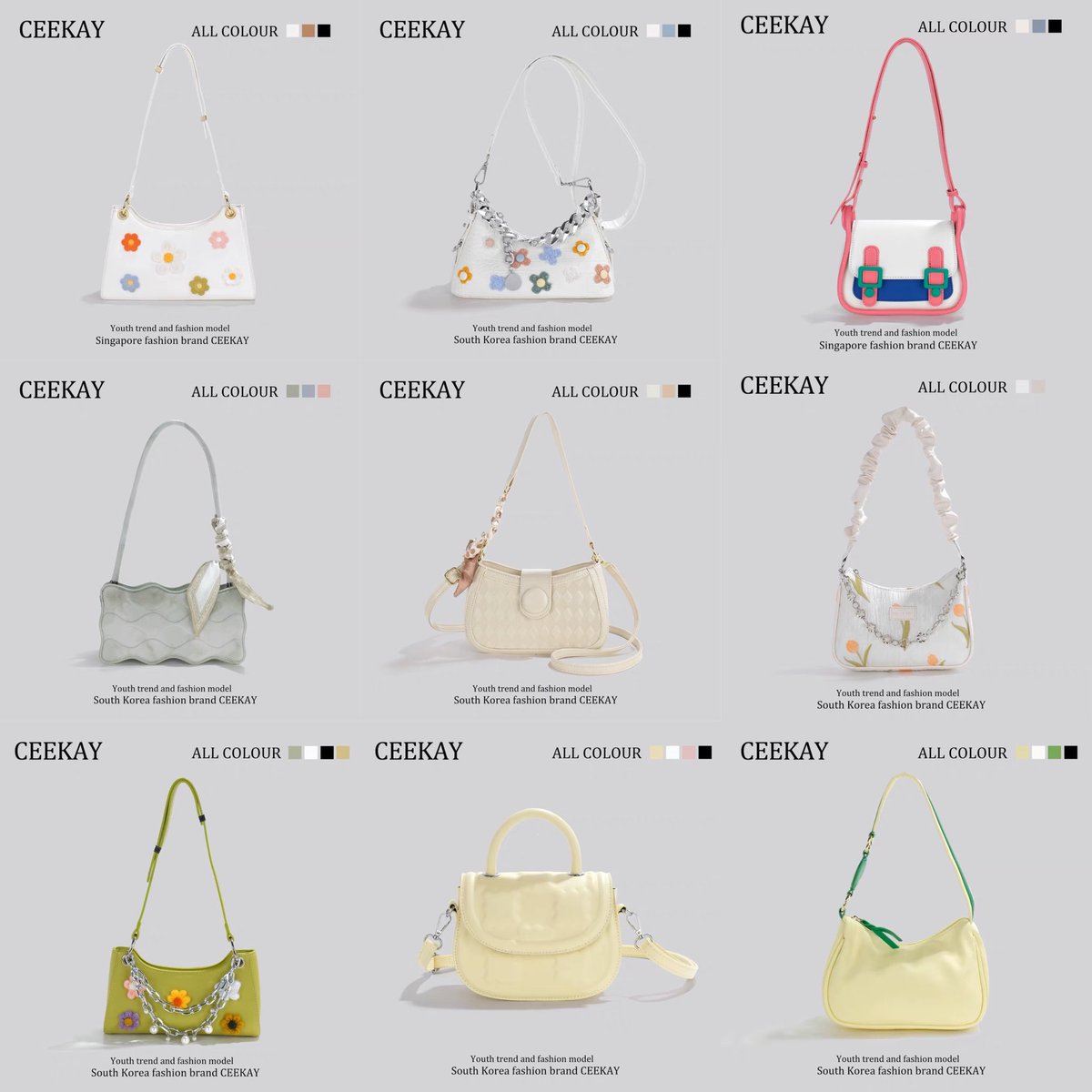 ShopmyT's tweet photo. รวมสายหวาน colorful 🌈 

แบรนด์ ceekay ✨
ใบละ 500฿ ค่าส่ง40฿ มีมัดจำ 50%
(น้องมีหลายสี ดูสีเพิ่มเติมได้ที่มุมขวาของกระเป๋านะคะ✨)
-ทักมาสอบถามเพิ่มเติมได้เลย-
#กระเป๋า #shopmyt #ceekay https://t.co/MAWyVhZZ8W