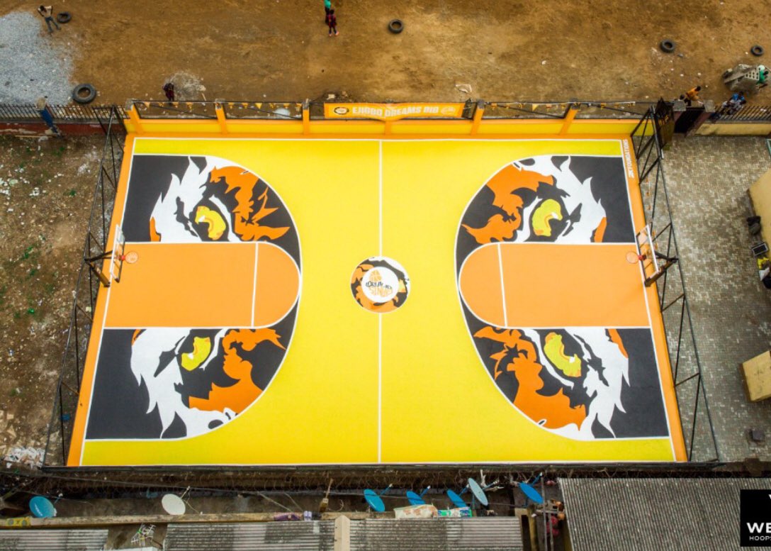 BballNaija's tweet photo. Four additional courts to drive the participation of basketball in Lagos. 

1. Egan Senior Grammar School, Igando.
2. Ejigbo Mini Stadium, Ejigbo
3. Gaskiya College, Ijora Badiya, Lagos.
4. Abesan Mini Stadium, Abesan Estate, Ipaja.

@GiantsOfAfrica, thank you. https://t.co/84oTW0G6Mz