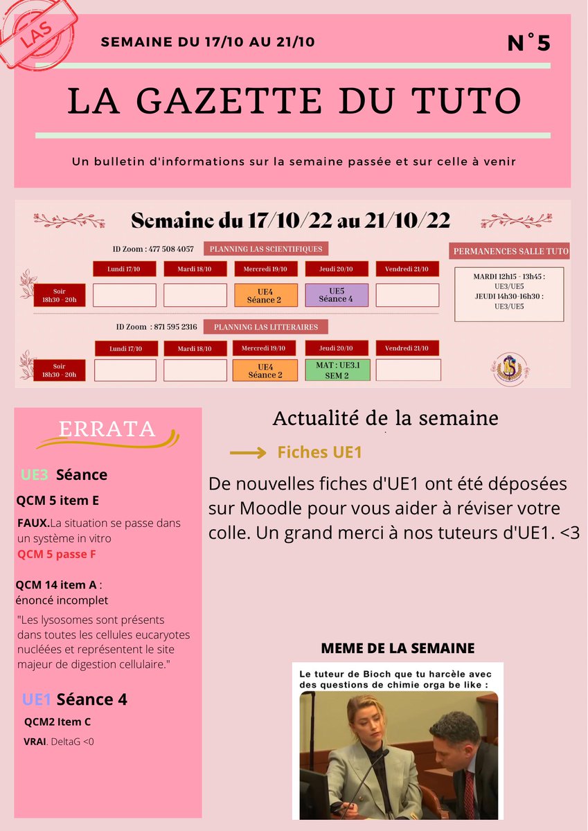 📰GAZETTE DU TUTO Nº5📰

Bonjour à tous ☀️

Voici la cinquième gazette du Tuto, bonne lecture à vous 😊