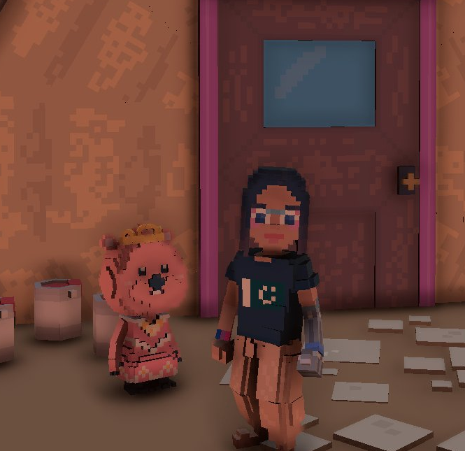 Johnsiro11's tweet photo. @TheSandboxGame I just finished my quest on Pororo experience on the #SandboxAlphaS3 for a chance to win a Season 3 Alpha Pass! Here I am with a cute Pororo. Check out my screenshot!

#Pororo https://t.co/4TbwF6Hzio