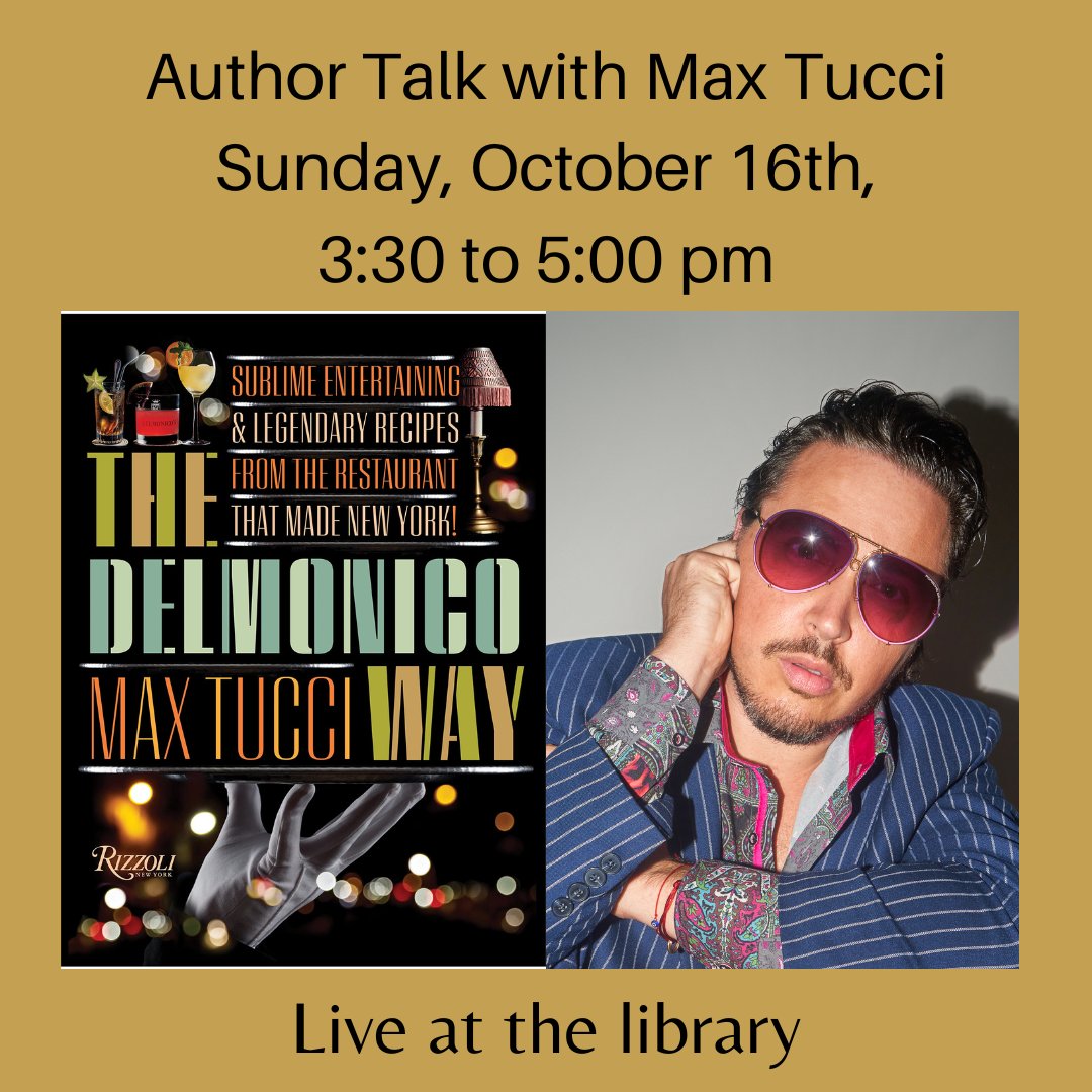 The Delmonico Way (@thedelmonicoway) on Twitter photo Good Morning & Good Karma-
I will be speaking this afternoon at <a href="/KeelerLibrary/">Ruth Keeler Memorial Library</a> 3:30-5:00PM on the making of my new #cookbook <a href="/thedelmonicoway/">The Delmonico Way</a> <a href="/Rizzoli_Books/">Rizzoli Publications</a>
Books will be for sale & a % will benefit the Library- Looking forward to seeing you!
#Rizzoli #NorthSalem #authortalk Good Morning & Good Karma-
I will be speaking this afternoon at <a href="/KeelerLibrary/">Ruth Keeler Memorial Library</a> 3:30-5:00PM on the making of my new #cookbook <a href="/thedelmonicoway/">The Delmonico Way</a> <a href="/Rizzoli_Books/">Rizzoli Publications</a>
Books will be for sale & a % will benefit the Library- Looking forward to seeing you!
#Rizzoli #NorthSalem #authortalk