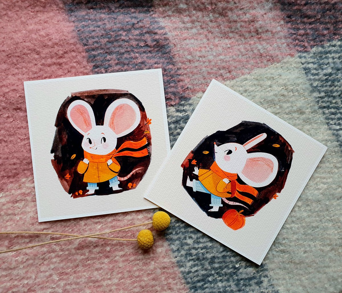 ruthdoodles's tweet photo. My #shopupdate went live yesterday! Feel free to check it out, there's loads of new autumnal stuff: https://t.co/SwF5NdKwFQ 🧡 #illustration #autumnart #art https://t.co/b7P0rQdugO