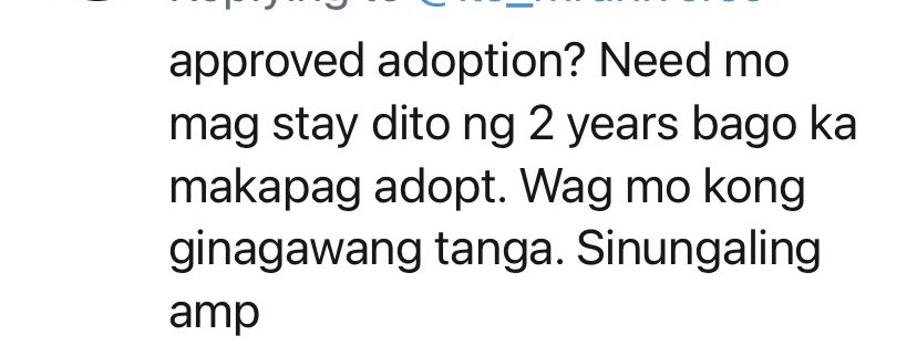 LiveCinatas's tweet photo. Nyahaha bobo talaga, anong adoption? Sino ang inadopt? Ay tanga. Saan galing ito? 
Kung sabagay trabaho nga hindi makakuha ng matino.
Juice colored aliw naman itong mga nababasa ko bwahahaha https://t.co/kj3HKwxuKT