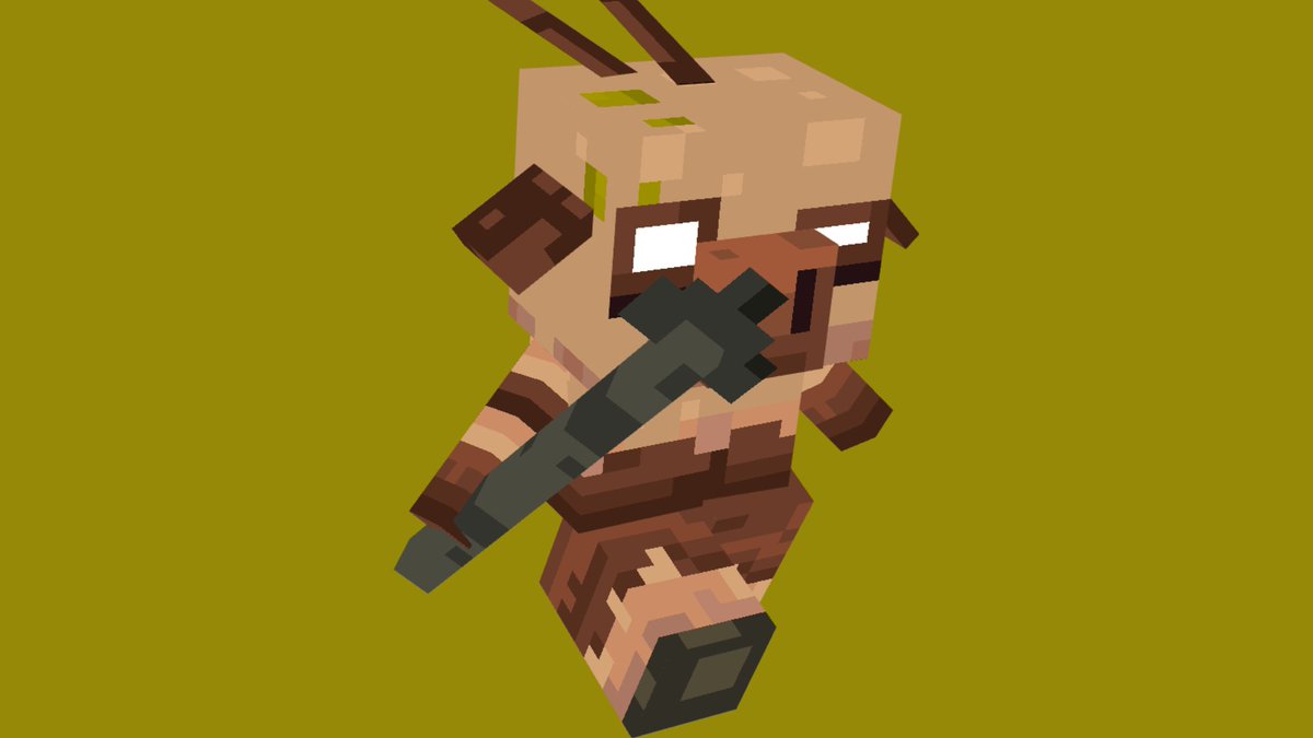 It6_Lucky's tweet photo. Spear Piglin For My Addon!
From @legends_game!
Made in @blockbench
#Minecraft #SnifferWinner #SnifferSweep #Blockbench #LowPoly #3dModel #MinecraftLegends #Piglins https://t.co/XJjBHPGbo0