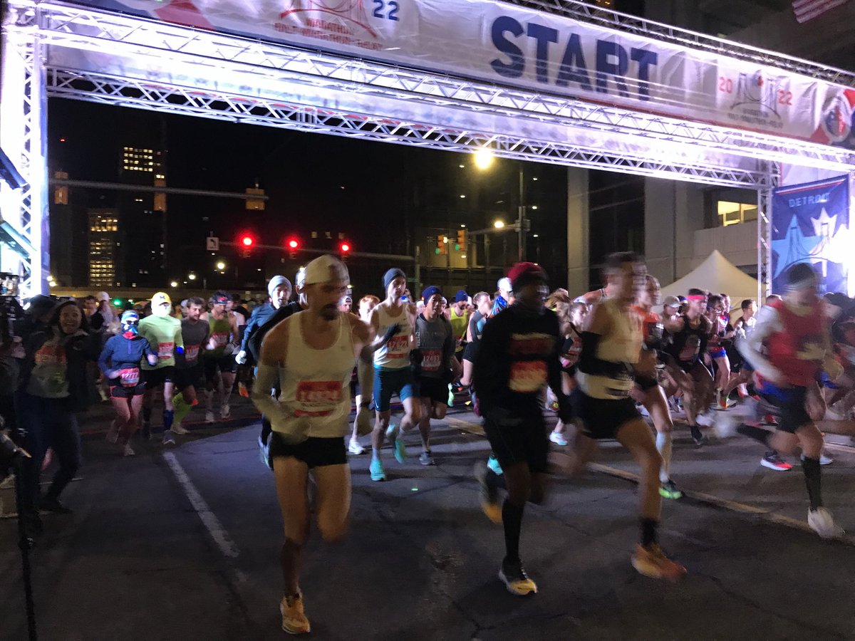 The 45th Detroit Free Press Marathon #freepmarathon has begun!