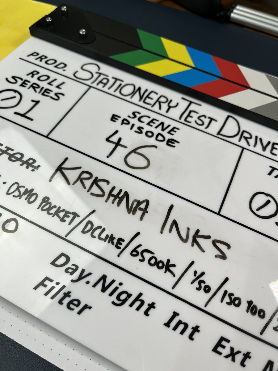 MinjalKadakia's tweet photo. Shoot Day. @KrishnaInks #stationerytestdrive #youtubeindia https://t.co/nex2hz82vE