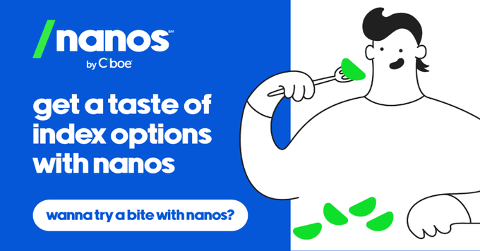 cryptoappf's tweet image. Small has benefits—mini desserts, free food samples, and beer flights. You gain a taste of their larger counterparts but with a smaller commitment. The same goes for options.  You can now trade index options that are more affordable.