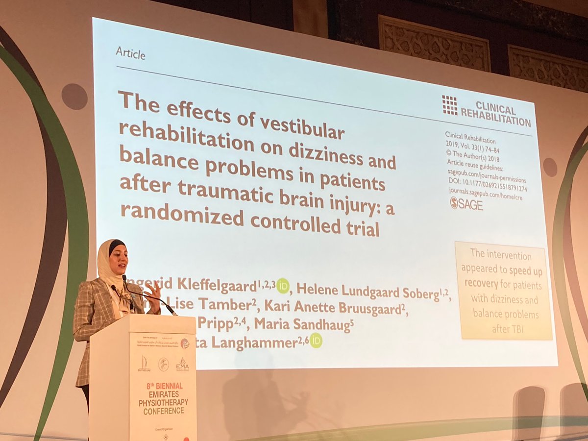Karen McCreesh (@mccreesh_karen) on Twitter photo Enjoying being updated on vestibular rehab in concussion and TBI in a wonderful comprehensive presentation from <a href="/AlghwiriAlia/">Alia Alghwiri, PT, PhD</a> at <a href="/Emirates_Physio/">Physio UAE</a> #epc22 Vestibular rehab helps fast track recovery! Enjoying being updated on vestibular rehab in concussion and TBI in a wonderful comprehensive presentation from <a href="/AlghwiriAlia/">Alia Alghwiri, PT, PhD</a> at <a href="/Emirates_Physio/">Physio UAE</a> #epc22 Vestibular rehab helps fast track recovery!