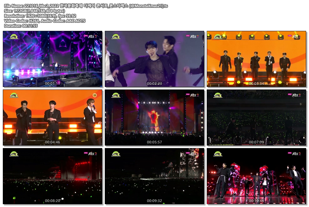 MonstaXmas21's tweet photo. [download/1080p/1.72GB] 221016 jtbc2 2022 한국문화축제 더케이 콘서트 몬스타엑스 [@MonstaXmas21].ts
https://t.co/fPLv09ZN0L
#몬스타엑스 #MONSTAX #MONSTA_X @OfficialMonstaX #몬엑 #DRAMARAMA #BurningUp #GAMBLER #ZONE #한국문화축제 #더케이콘서트 #THEKConcert https://t.co/8MRso09sGc