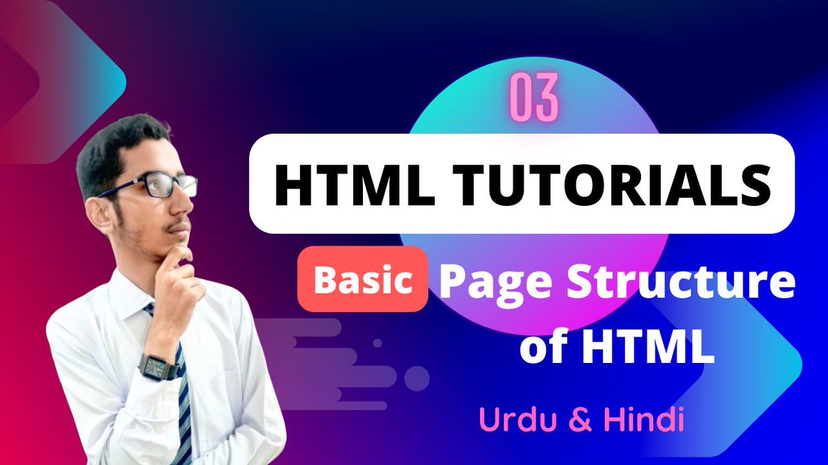 pktutorials786's tweet photo. Visit on my YouTube Channel and Watch this video

Channel Name : PK Tutorials
Channel Link : https://t.co/MHfPStPuSM

Video Name : Lec - 03 | Basic Page Structure of HTML in Urdu/Hindi
Video Link : https://t.co/xalWezHMKo
#html
#website
#webdesign
#pktutorials786
#webdevelopment https://t.co/D6GQC5WPkT