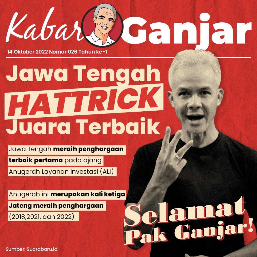 Karena tokohnya gak suka pamer apalagi melebih-lebihkan apalagi merekayasa penghargaan, biar saya, sebagai salah satu pendukungnya yang mensosialisasikan prestasi si tokoh. Kamu yang ingin pak Ganjar melanjutkan kerja baik pak Jokowi, mohon bantu RT sekeras-kerasnya!