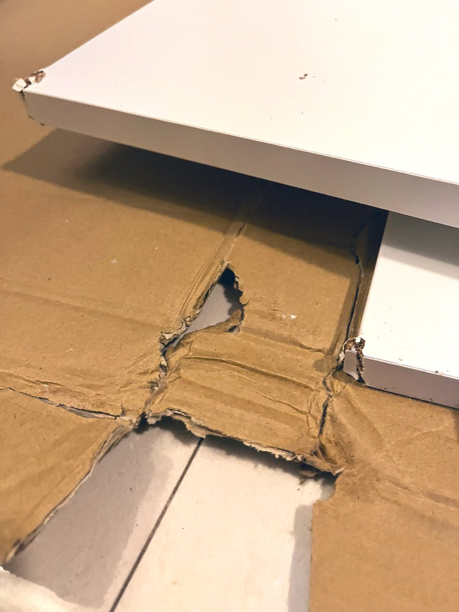 Kart05's tweet photo. Dear @ikeaindiastore @IKEAIndia 
My order placed on the 27th Sep is still incomplete. The damaged parts are occupying room space. Sent reminders and yet the parts have not been picked up. Disappointed to see an admired brand struggle with service #ikea #service #fail https://t.co/5DTeEHRyR9