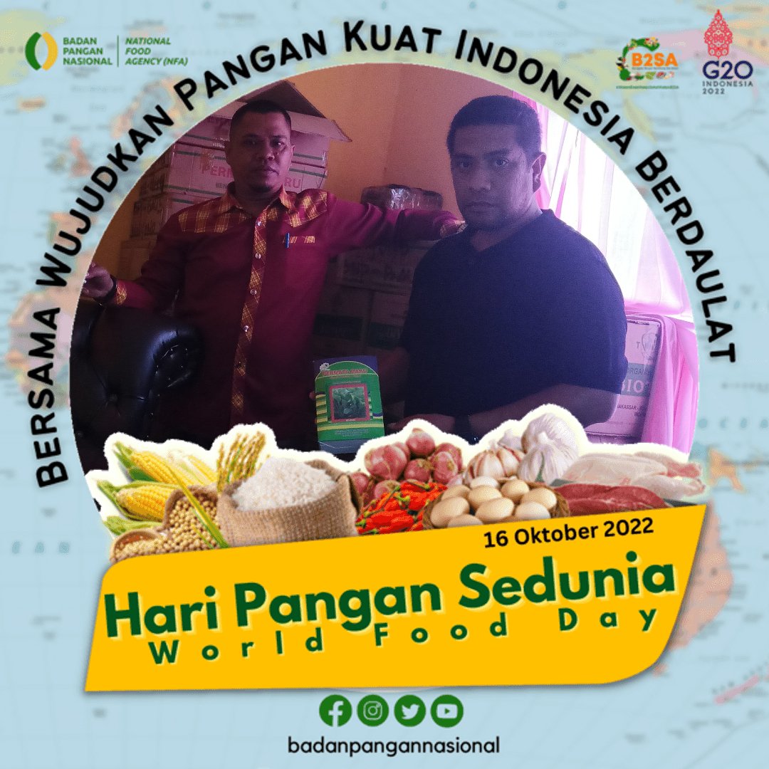 HasimMoe's tweet photo. 🌾 Selamat Hari Pangan Sedunia, "No One Left Behind"

📝 Desa adalah Lumbung Pangan.

#haripangan 
#sdgsdesa 

@jokowi @halimiskandarnu @kemendespdtt @taufikmadjid71 @azzameldzikrie @tppkemendes @yusradaridesa @tppbuton @tppkecpasarwajo https://t.co/wBJW31zPID