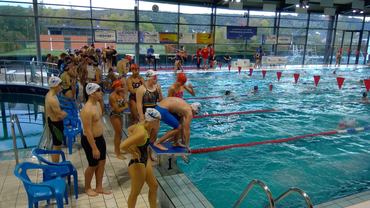 ARMNatation's tweet photo. Bonjour à tous, c'est parti pour cette 13e édition du Meeting EDF Transfrontières Ardennes https://t.co/J84pRDeFtb