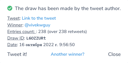 🎁 GIVEAWAY RESULTS 🎁

• Tweet — x.com/csgowinnet/sta…
• Winner — @vivekwguy (x.com/vivekwguy)

The winner must send a message to the <a href="/csgowinnet/">CSGOWin</a> 📌 page and send their link to the profile on the CSGOWIN website!