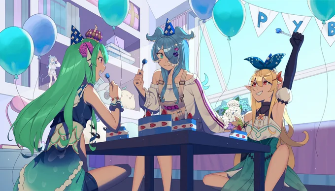 collab illustration w/   #EliraGotCake2022#絵リーラ #pendorART  
