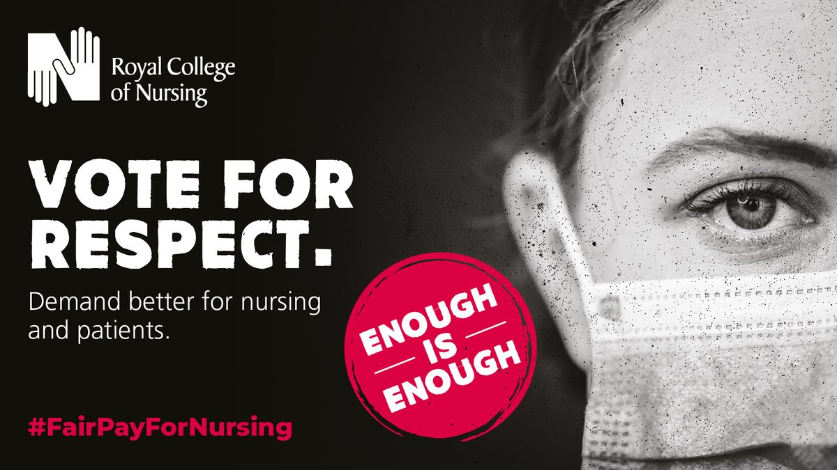 theRCN's tweet photo. Your ballot paper must be received by Civica Election Services before 12 noon on 2 November. Don’t miss your chance to have your say on strike action. Post your ballot back today. https://t.co/pfxcsU82Ln #FairPayForNursing https://t.co/TppF5fem3R