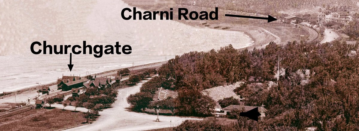 mumbaimatterz's tweet photo. Once upon a time in #Mumbai

The Good Old Days..

Enjoy this Panoramic Aerial view of the beautiful curve, now #MarineDrive... With #Churchgate stn in the front &amp; #CharniRoad stn at a distance.

Is #Marinelines stn hidden behind the coconut trees🤔

Pic prob around 1890's https://t.co/vaxJQ4aA4p