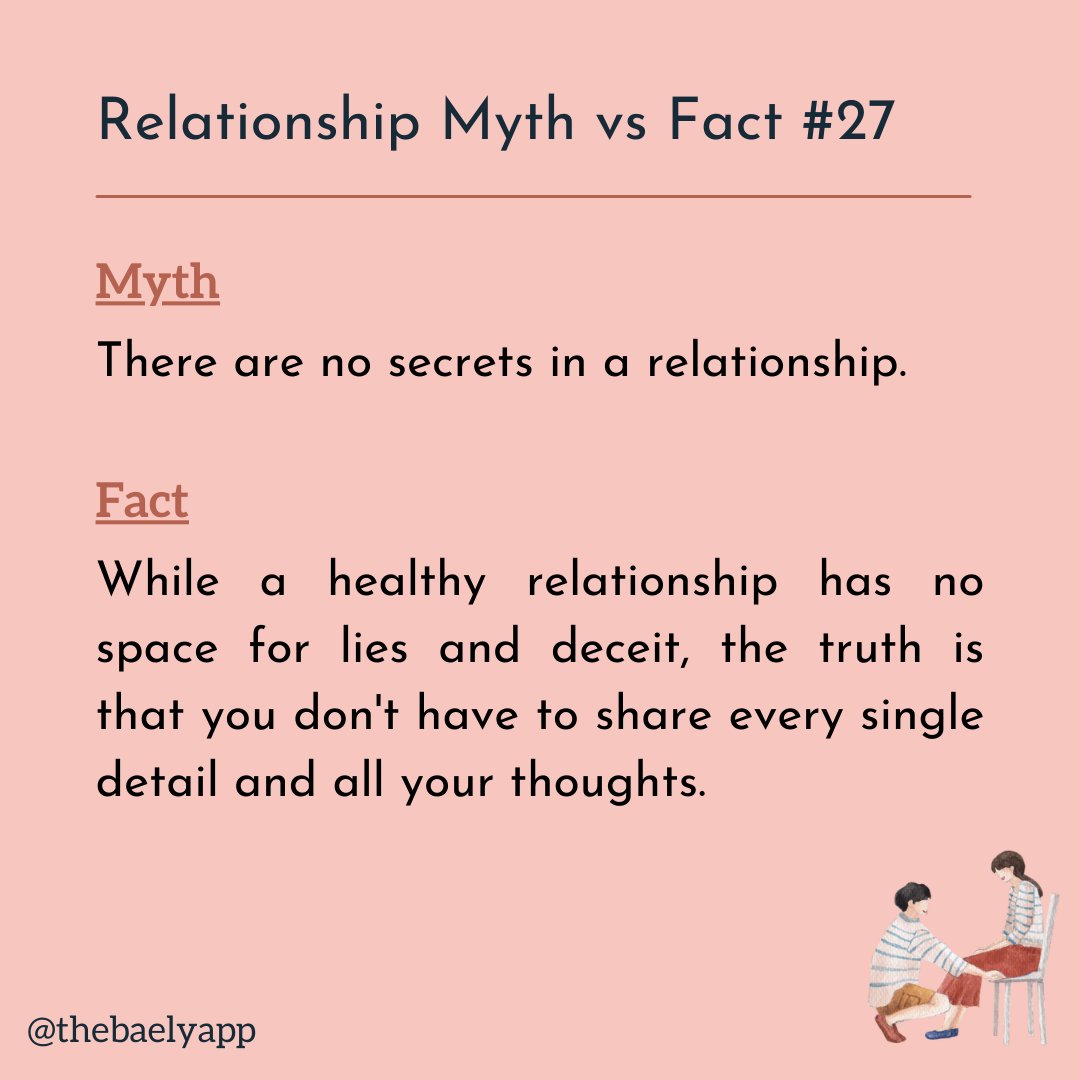 thebaelyapp's tweet photo. Relationship Myth vs Fact #27
Find more: https://t.co/h8TICHZBsT
#relationshipmyths #relationshipfacts #consciousrelationships #relationshipstuff #healthyrelationships #happycouples #relationshipmatter #relationships #loveandrelationships #marriagelife #marriage #couples https://t.co/5ElzdjXl3z
