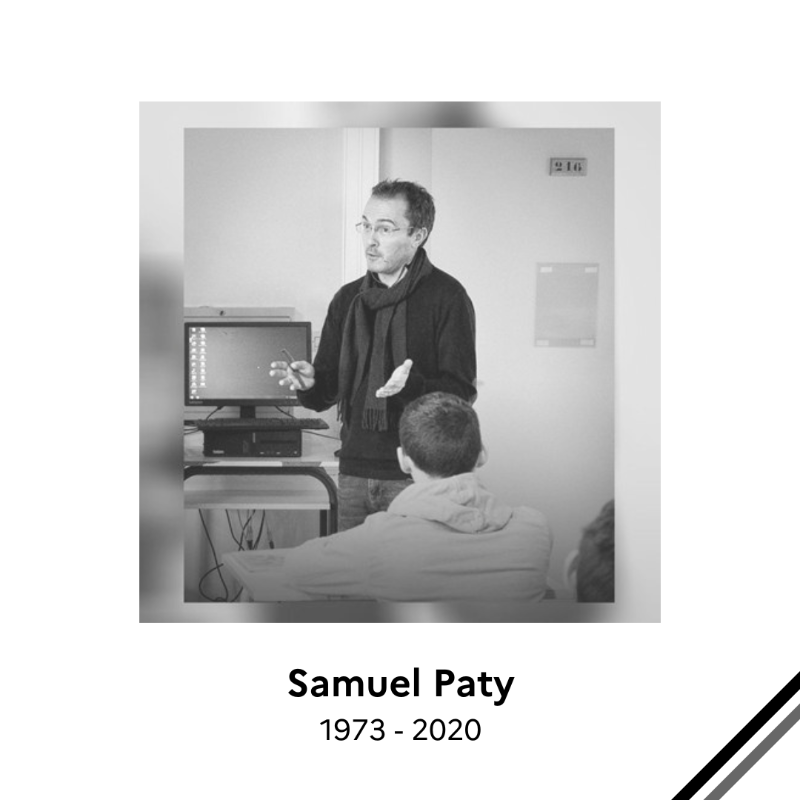 PapNdiaye's tweet photo. En ce dimanche 16 octobre, rappelons-nous Samuel Paty, lâchement assassiné il y a deux ans par un terroriste islamiste.