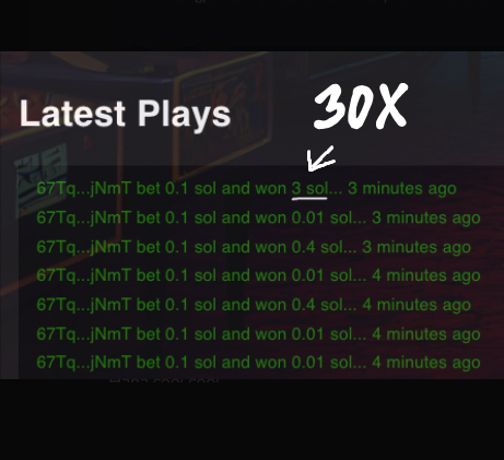 SLMFNFT's tweet photo. SLMF V2 is Live

Congrats 67TqAqy for Winning 30x on his 0.1 Sol Bet !!

🎡Up to 100x Multiplier 
🎡100% Return to Player
🎡0% House Edge

The Best Spin Game in Town, No Max Win Limit
https://t.co/jQu4L4W6eF https://t.co/oq3lG3bcI8