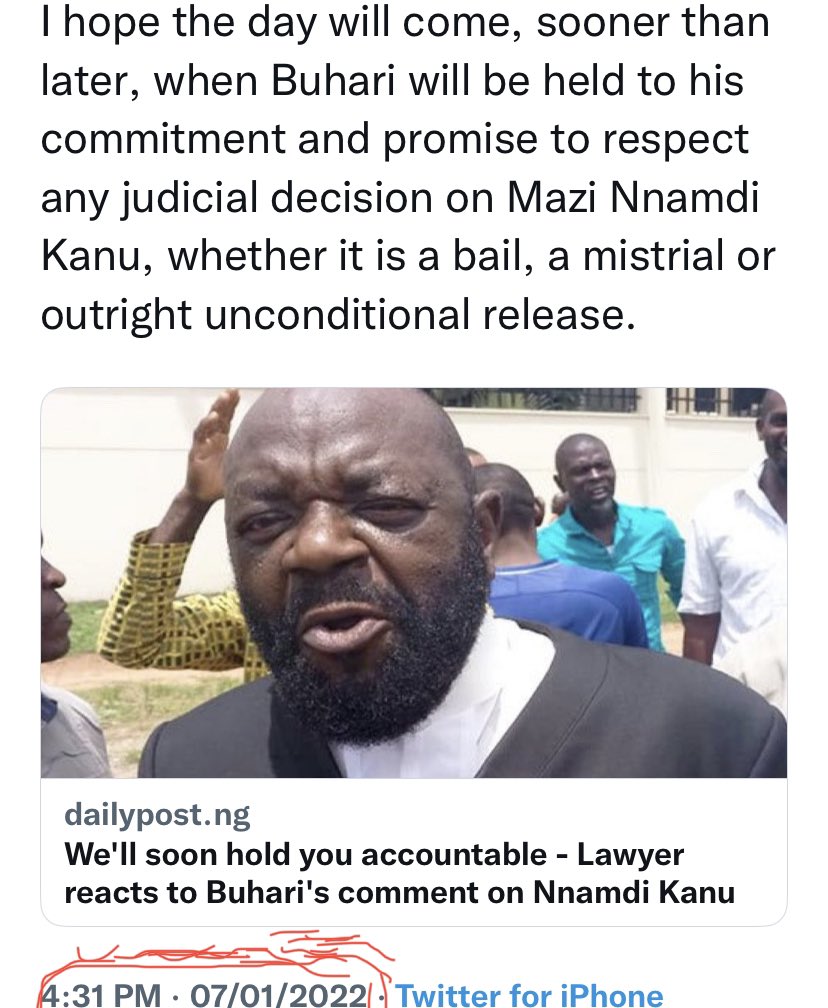 AloyEjimakor's tweet photo. Mr President, recall what I said on 7th Jan 2022. A promise is a debt. https://t.co/OytiUqHwaz