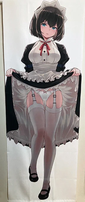 IYAPAN realsize tapestryの校正になりますメイドの伊藤ちとせさんを等身大の160cmで再現しています販売店リンクは特設ページにてご案内しております 