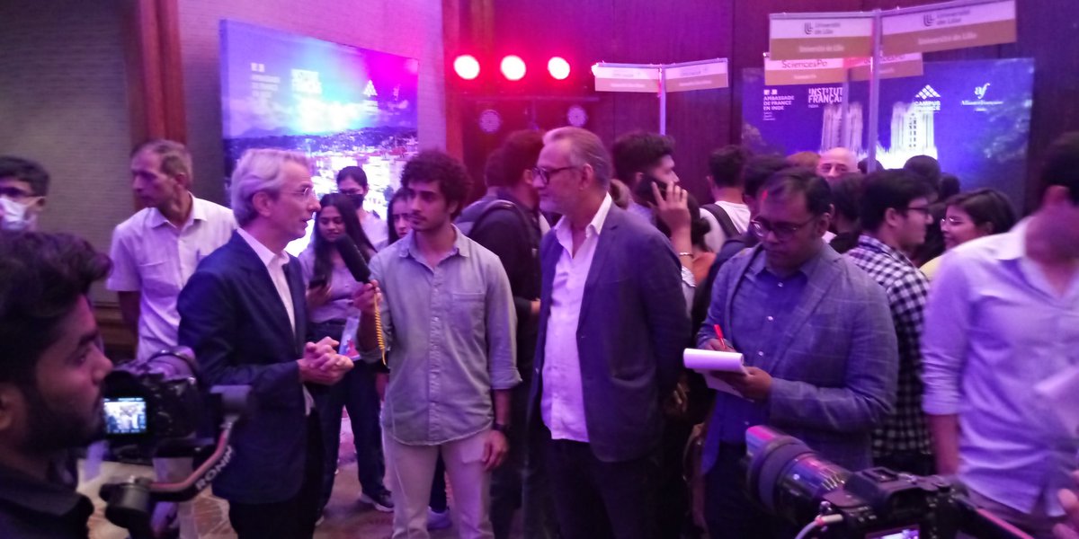 rakocevic_ivan's tweet photo. HE Ambassador of France in India @FranceinIndia Emmanuel Lenain interviewed during Choose France Tour 2022 in Dehli https://t.co/ViA8FaQCth