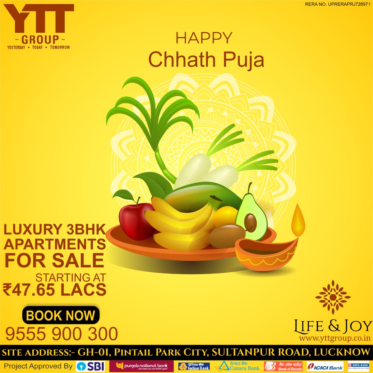 yttgroup's tweet photo. This #ChhathPuja bring, Blessings and happiness your way, May all your dreams come true. Happy Chhath Puja.
#Yttgroup #LIFEANDJOY https://t.co/Ae6Ai2jGPV