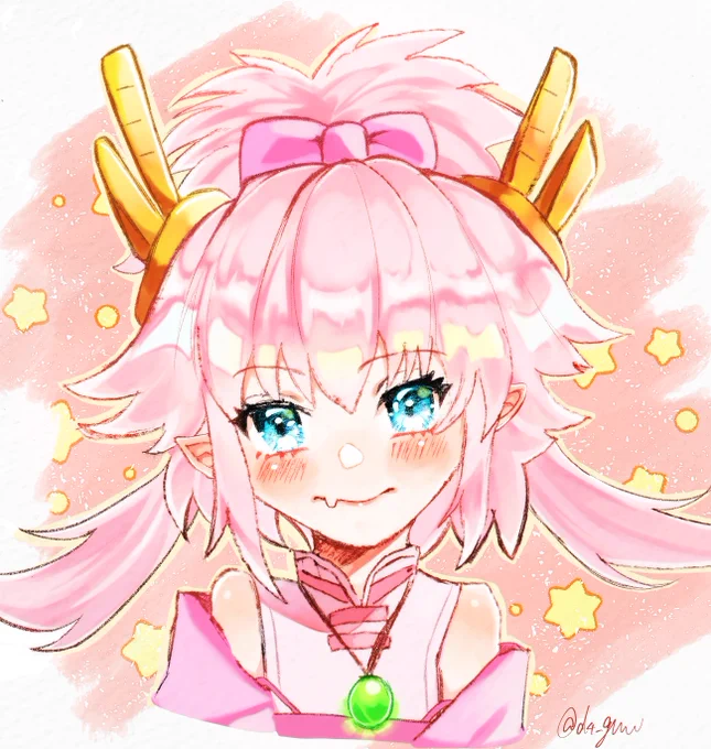 らくがきを整えたり修正した九紋竜エリちゃんかわいいね 