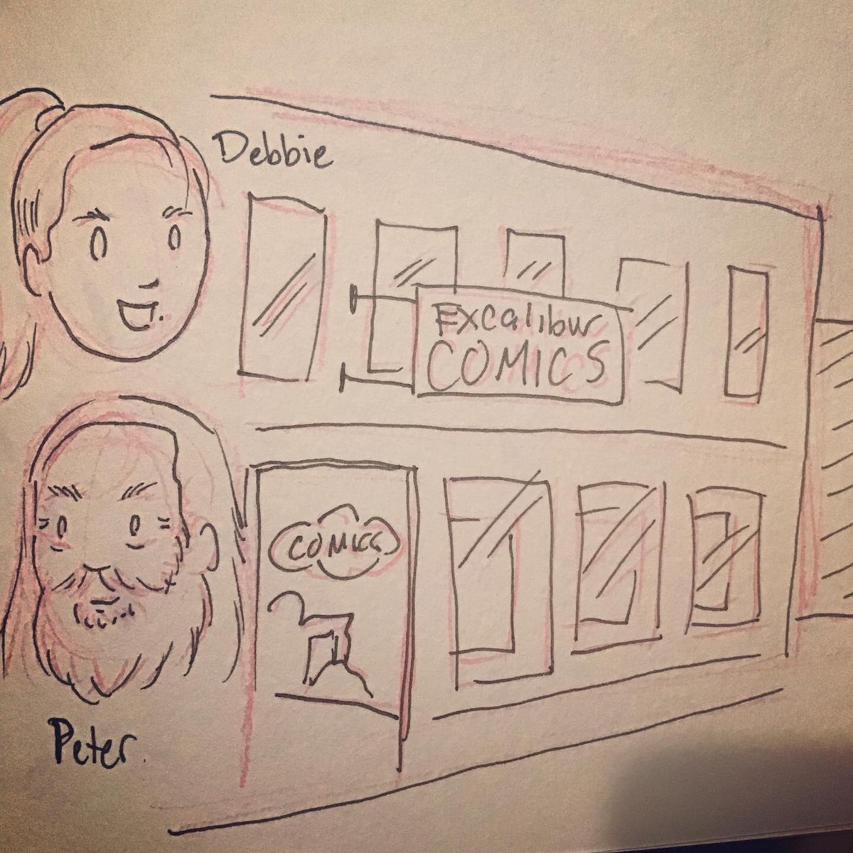chibicelina's tweet photo. Day 15 #KAYFABETOBER #localcomicshops https://t.co/ZD8fsM1Ob0 #cosmicmonkeycomics #excaliburcomics #challengerscomics #comicsadventure #comicshops #comics https://t.co/u1PAL4sDgY