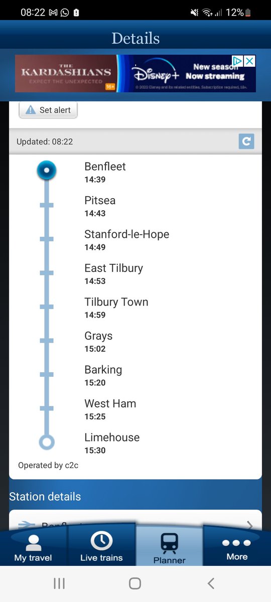 Bellapusscat's tweet photo. @c2c_Rail just want to check the national rail app is correct and these trains are running today? Thanks https://t.co/YMKQzDKh3D