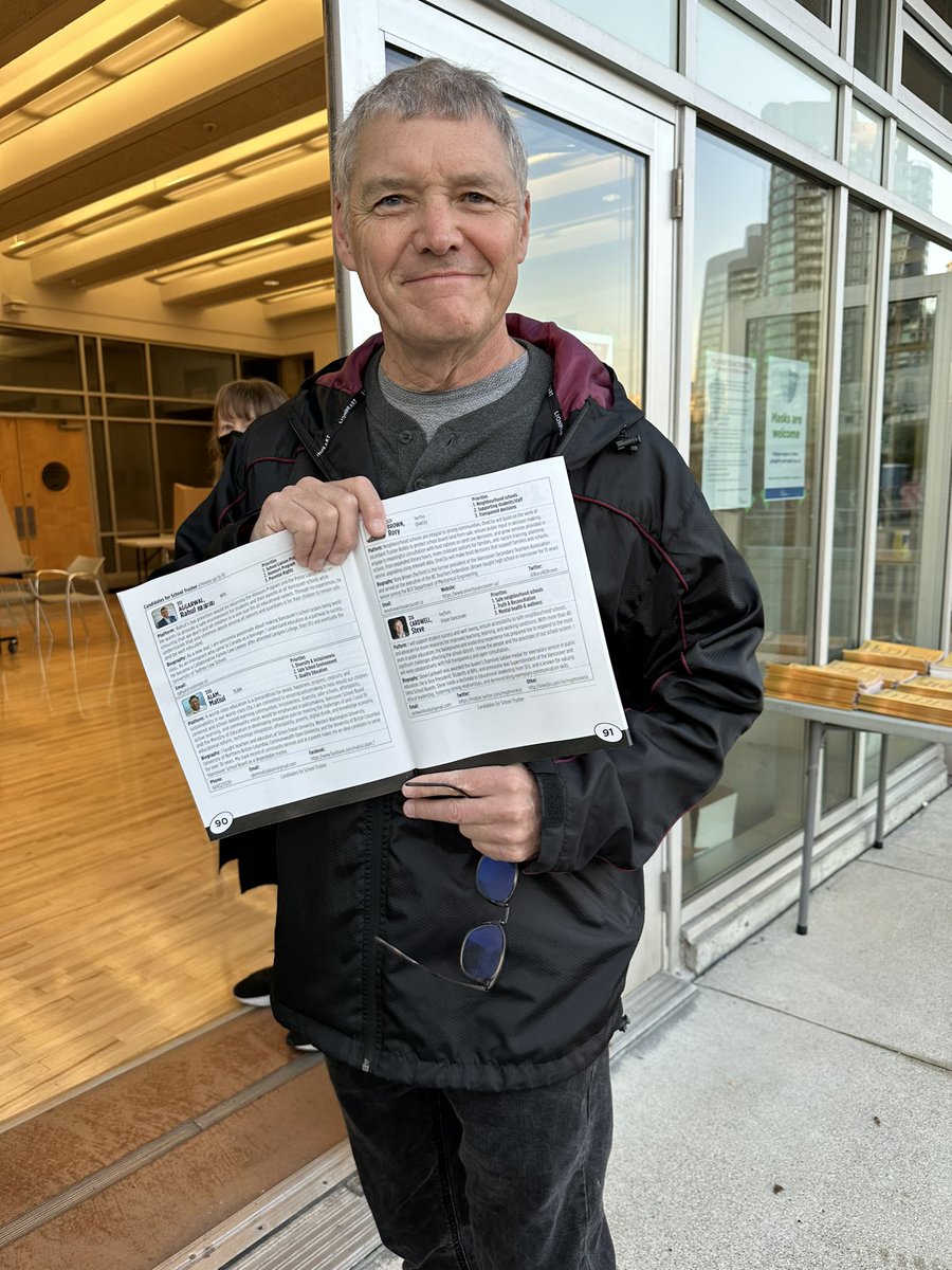 Proud of our campaign and privileged to have run with such a great team of <a href="/VisionVancouver/">Vision Vancouver</a> candidates for School Board, Park Board and Council. Thank you to all of our supporters. No regrets. #studentsfirst #vanpoli #bced