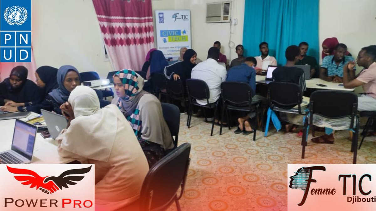 PowerPro_Dj's tweet photo. Deuxième séance de l'atelier de création du CV achevé avec succès. #1000CV @FemmeTicDjibout @Roukiya @HamdaOmarAbdi @NaimaMoussai @Soumeyakahie @NasroHoumed https://t.co/LnZIJdSpoS