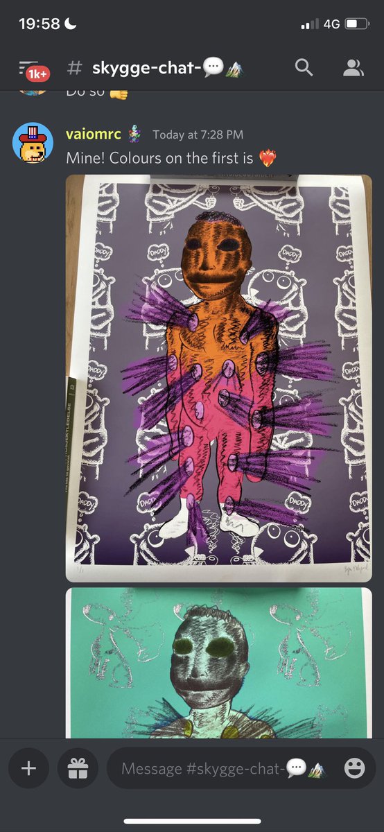 LightbulbmanNFT's tweet photo. Another happy holder commenting on the high quality of colors! All NFTs has one signed twin print . Check if it’s claimed on our official website https://t.co/qHHMXRkQox