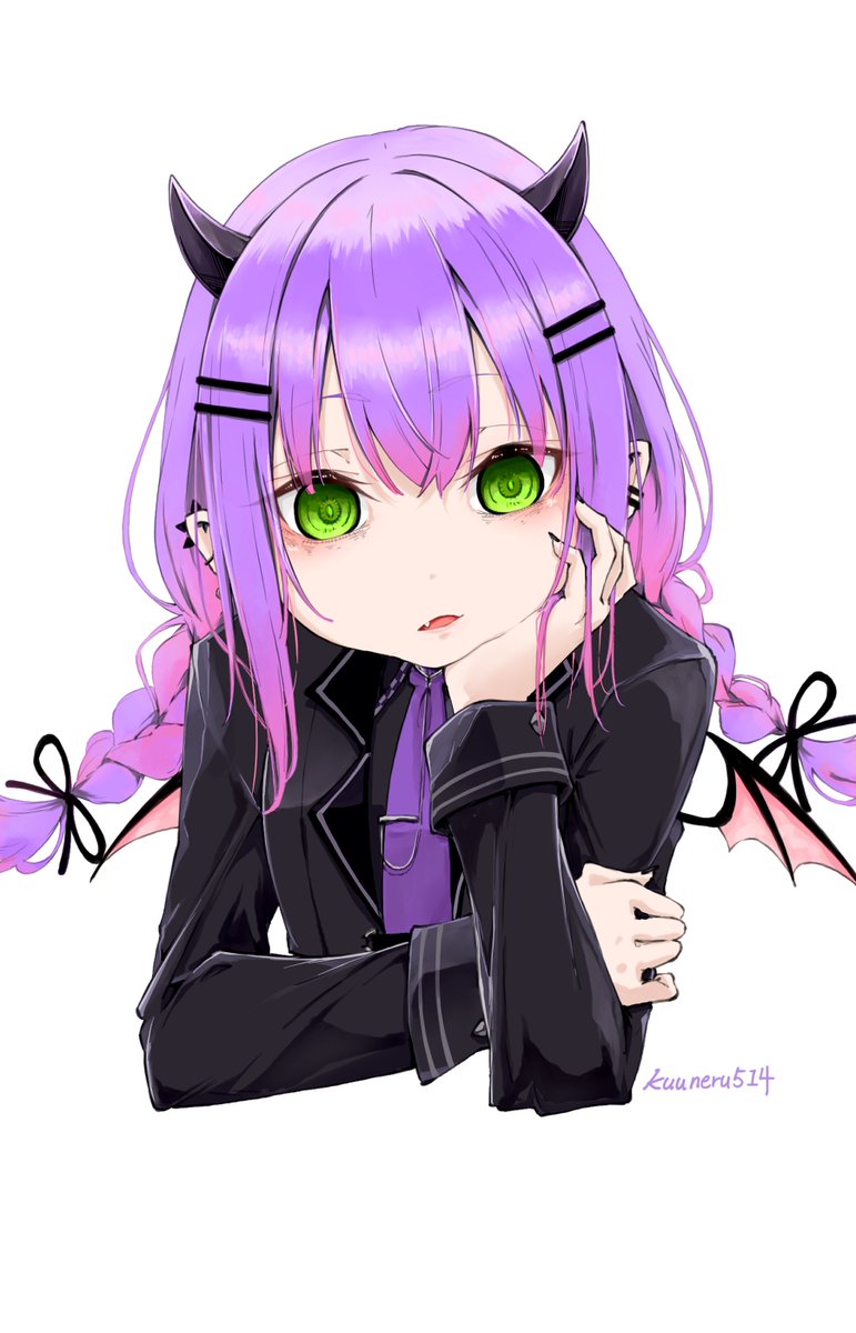 常闇トワ 「トワ様と目が合う。#TOWART 」|くうねる@左手負傷中のイラスト